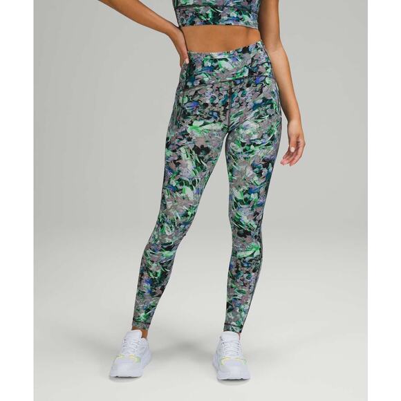 LULULEMON Swift Speed High-Rise Tight 28" Size 6 Rapid Flourish Multi - Picture 2 of 7